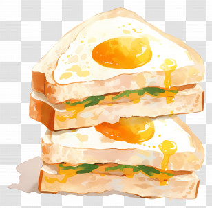 Scrambled Egg Sandwich - Toasted Egg Sandwich Transparent PNG