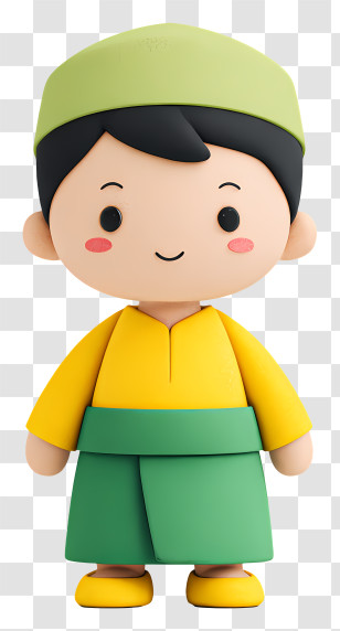Ramadan Muslim Boy - Cute Little Boy Toy Figure Transparent PNG