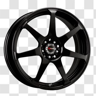 Rim Alloy Wheel Bronze Tire - Black Transparent PNG
