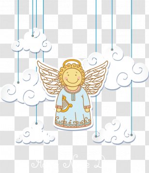 Angel Clip Art - Supernatural Creature - Vector Cartoon Transparent PNG