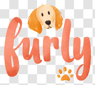 Furly Logo - Coral Dog Head Logo Transparent PNG