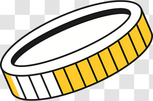 Objects - Cartoon Coin Illustration Transparent PNG