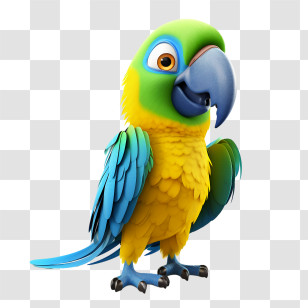 Parrot
 - Colorful Cartoon Parrot Illustration Transparent PNG