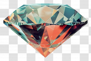 Diamond - Shiny Diamond Gemstone Illustration Transparent PNG
