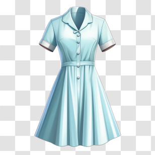 Doctor Cloth - Light Blue Nurse Dress Transparent PNG