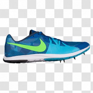 Nike Free Track Spikes Men's Zoom Rival S 9 Unisex Spike Sports Shoes - Electric Blue Transparent PNG