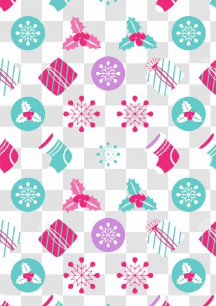 Christmas Eve Gift - Pink - Hand Drawn Background Transparent PNG