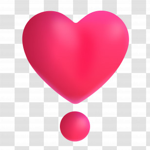 Heart Exclamation Emoji - Heart Exclamation Emoji Transparent PNG