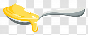 Ghee Spoon - Spoon With Dripping Golden Honey Transparent PNG