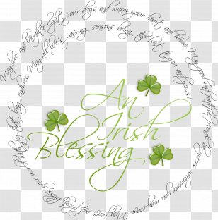 Saint Patrick's Day Blessing Irish People Quotation Saying - Tree - Happy St Patricks Transparent PNG
