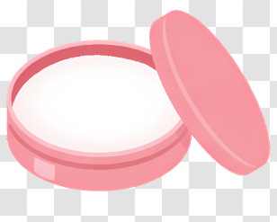 Life - Pink Powder Container For Makeup Transparent PNG