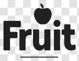 Fruit Logo - Black Fruit Logo Transparent PNG