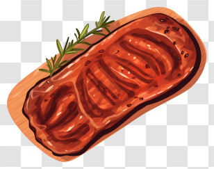 Grilled Steak With Rosemary - Grilled Beef Steak With Fresh Rosemary Transparent PNG