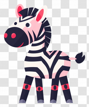 Cartoon Zebra - Cartoon Zebra Transparent PNG