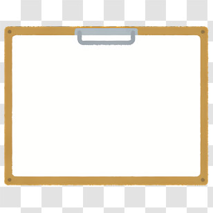 Clipart - Blank Clipboard For Office Use Transparent PNG