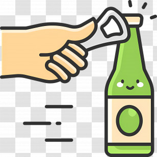 Open Bottle - Hand Opening A Bottle Transparent PNG