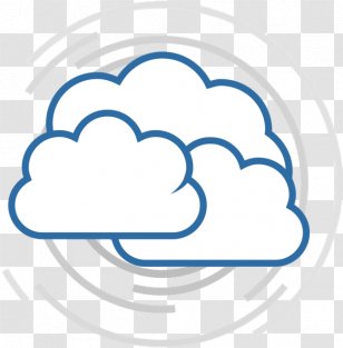 Rain Cloud - Meteorological Phenomenon - Line Art Transparent PNG