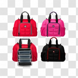 6 Pack Fitness Bag Mini Innovator Pink/Purple 300 Meal Physical - Luggage Bags - Containers Transparent PNG