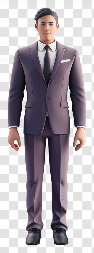 Formal Attire Men - Businessman Illustration In Formal Suit Transparent PNG