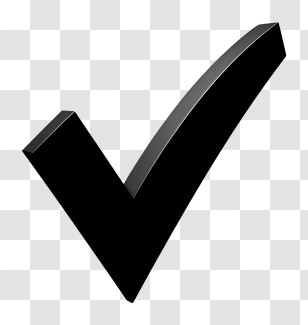 Black Check Mark - Black Check Mark Symbol Transparent PNG