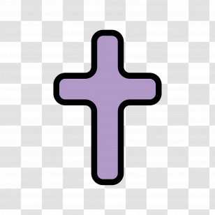 Latin Cross Emoji - Simple Cross Symbol Transparent PNG