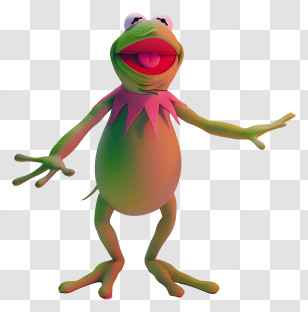 Kermit The Frog - Cartoon Frog-Like Animated Character Transparent PNG