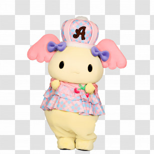 Azuki - Cute Dog Character With Pink Accessories Transparent PNG