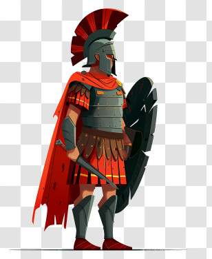 Ancient Rome Soldier - Roman Soldier In Armor Transparent PNG