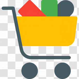 Shopping Cart - Shopping Cart Icon With Items Transparent PNG