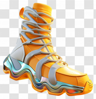 Sports Boot - Futuristic Colorful Sneaker Transparent PNG
