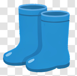 Rain Boots - Blue Rain Boots Illustration Transparent PNG