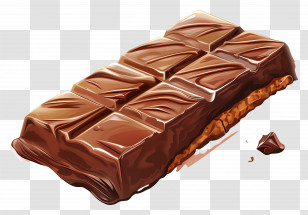 Chocolate Bar - Tasty Chocolate Bar Illustration Transparent PNG