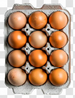 Carton Of Eggs - Carton Of Fresh Raw Eggs Transparent PNG