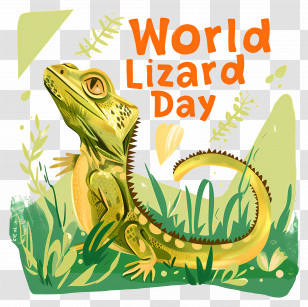World Lizard Day - World Lizard Day Celebration Illustration Transparent PNG