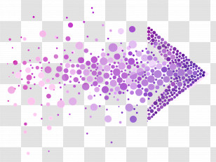 Dotted Arrow - Purple Dotted Arrow Transparent PNG