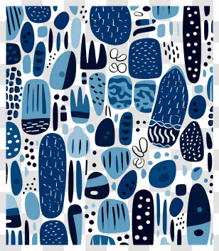 Abstract Backgrounds - Abstract Blue Shapes Pattern Art Transparent PNG