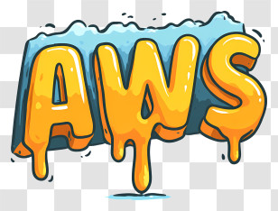 Melting Aws Logo - Melting AWS Logo Transparent PNG