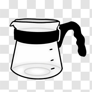 Cartoon - Glass Coffee Pot Illustration Transparent PNG