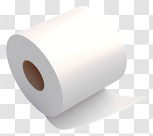 Toilet Paper - White Toilet Paper Roll Illustration Transparent PNG