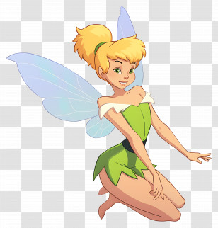 Tinkerbell - Magical Fairy With Wings Transparent PNG