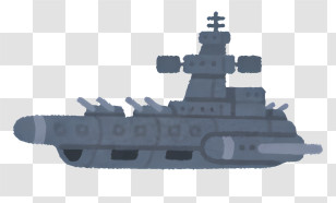 Icon - Warship Silhouette Transparent PNG