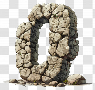 Number 0 - Rocky Number 0 Transparent PNG