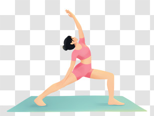 Yoga - Woman Practicing Yoga Pose Transparent PNG
