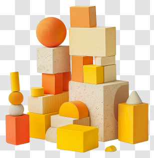 Building Blocks - Colorful Building Blocks Transparent PNG
