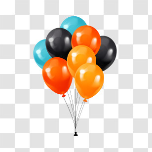 Halloween Balloons - Colorful Balloons For Party Or Celebration Transparent PNG
