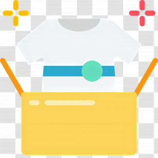 Clothes Box - T-shirt In A Box Transparent PNG