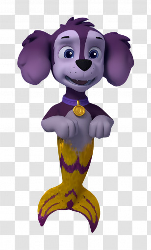 Paw Patrol - Mermaid Dog Character Transparent PNG