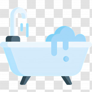 Bathtub - Foamy Bathtub For Relaxation Transparent PNG