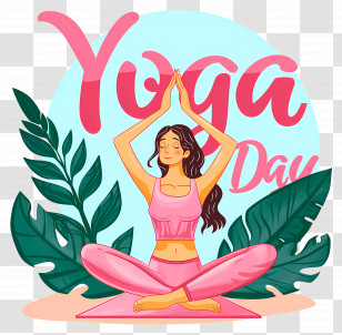 Yoga Pose - Yoga Pose For Yoga Day Transparent PNG