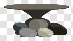 Stone Table - Stone Table With Rocks Transparent PNG